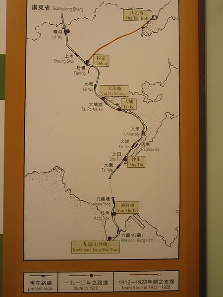 九廣鐵道路線圖 九廣鐵道路線圖