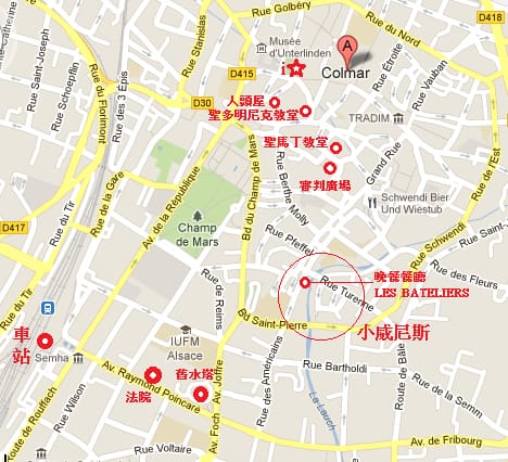Colmar map
