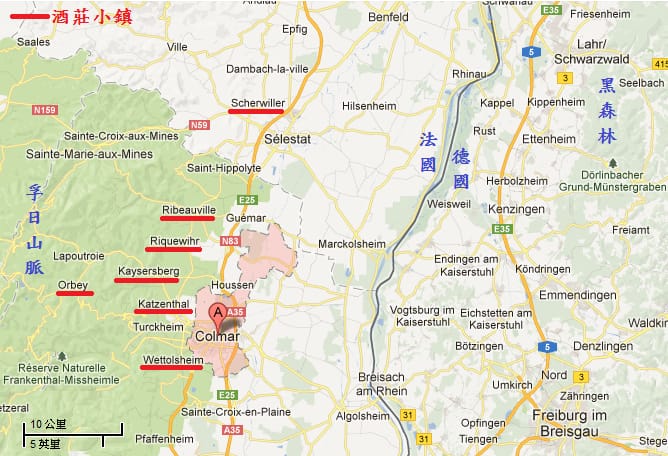 alsace map