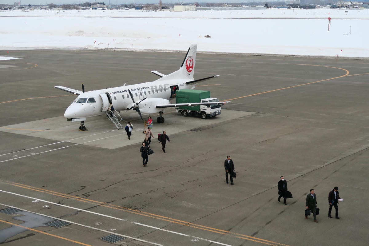 【日本】札幌-函館 by 日航SAAB340B ＆ 丘珠空港