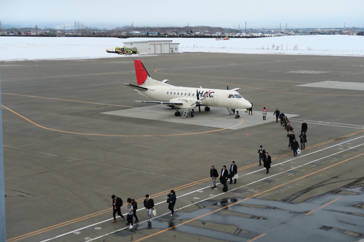 【日本】札幌-函館 by 日航SAAB340B ＆ 丘珠空港