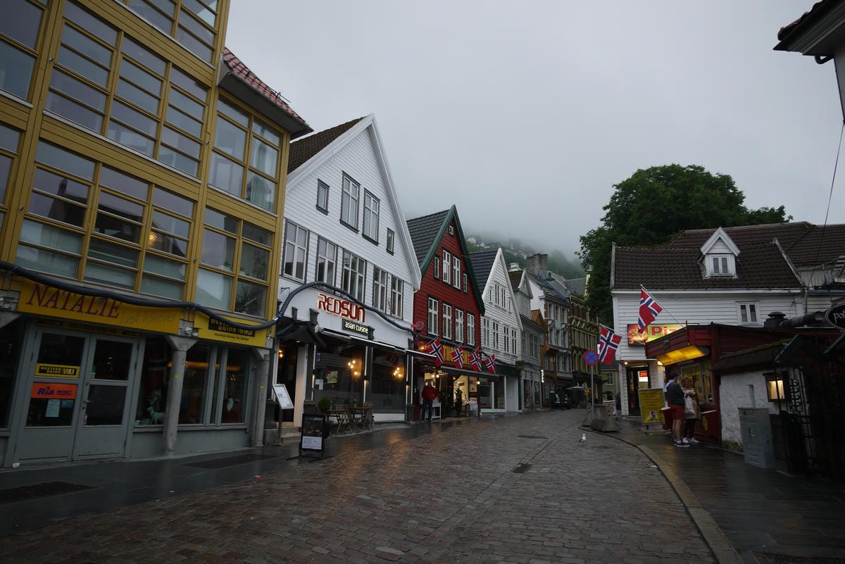 挪威峽灣自駕遊Day2-3 港都卑爾根（Bergen）穿梭在