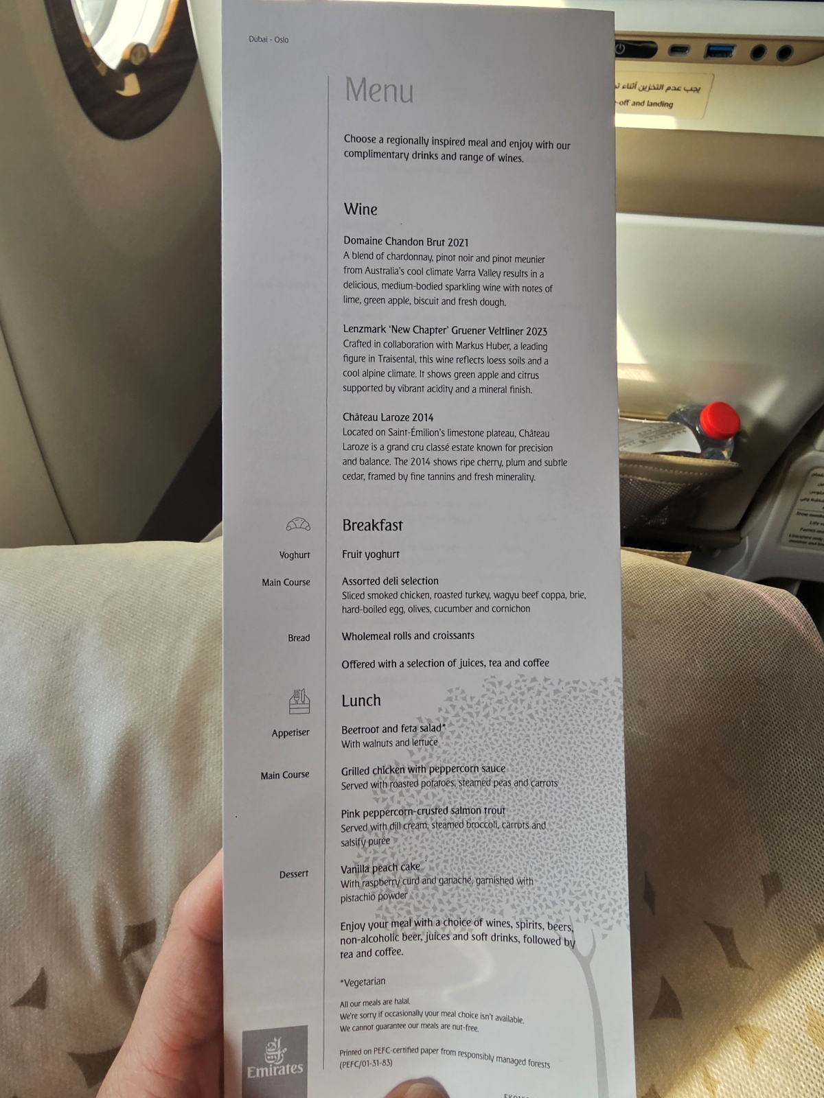 【飛行食記】杜拜(DXB)-奧斯陸(OSL) by 阿聯酋航空豪經艙(A350-900) - 第21張圖 【飛行食記】杜拜(DXB)-奧斯陸(OSL) by 阿聯酋航空豪經艙(A350-900)