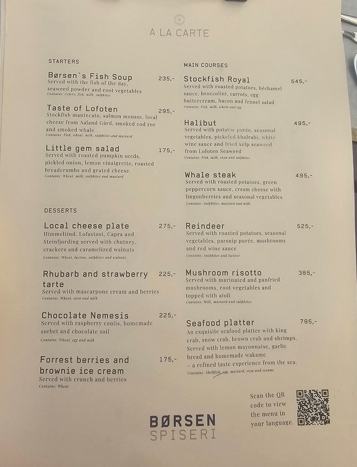 【挪威羅浮敦食記】Svolvær 海鮮餐廳 Børsen Spiseri,鯨魚肉在地體驗 - 第13張圖 【挪威羅浮敦食記】Svolvær 海鮮餐廳 Børsen Spiseri,鯨魚肉在地體驗
