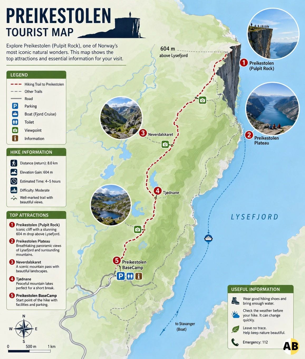 【太陽不打烊 挪威北極圈】 Day9-2 雙腳征服聖壇岩(Preikestolen):峽灣為背景,萬丈絕壁都是我們的伸展台 - 第16張圖 【太陽不打烊 挪威北極圈】 Day9-2 雙腳征服聖壇岩(Preikestolen):峽灣為背景,萬丈絕壁都是我們的伸展台
